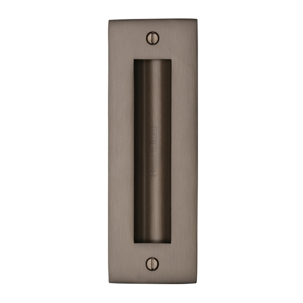 C1820 6-MB • 152 x 52mm • Matt Bronze • Heavy Traditional Rectangular Flush Pull